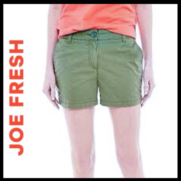 Nwt Joe Fresh Cotton Twill Shorts 